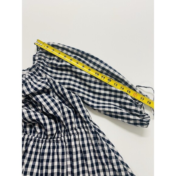 Lovers + Friends Get Lost Gingham Off Shoulder Mini Picnic Dress Womens Medium - Picture 15 of 16